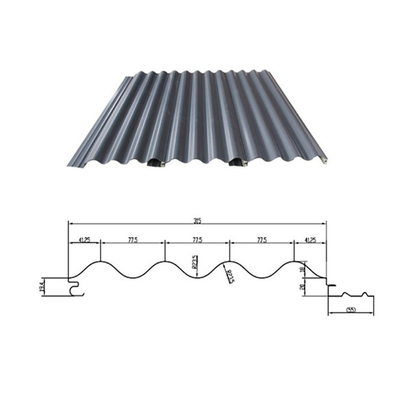 Z275 0.35mm Galvanized Corrugated Roofing Sheet Ghana House Steel Tile Roof Sheets